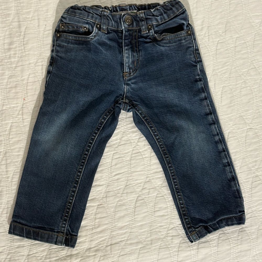 Bonpoint Infants' blue medium wash jeans size 18 months